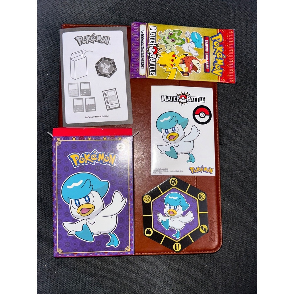 NEW McDonalds Happy Meal Toy POKÉMON #2 2023 1 Pack, 4 Cards.